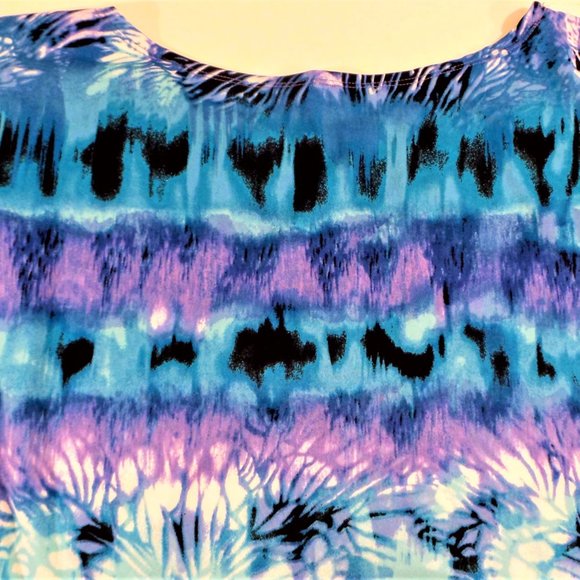 Passports Sleeveless Tie-Dye Dress Blouse Large - Picture 4 of 9